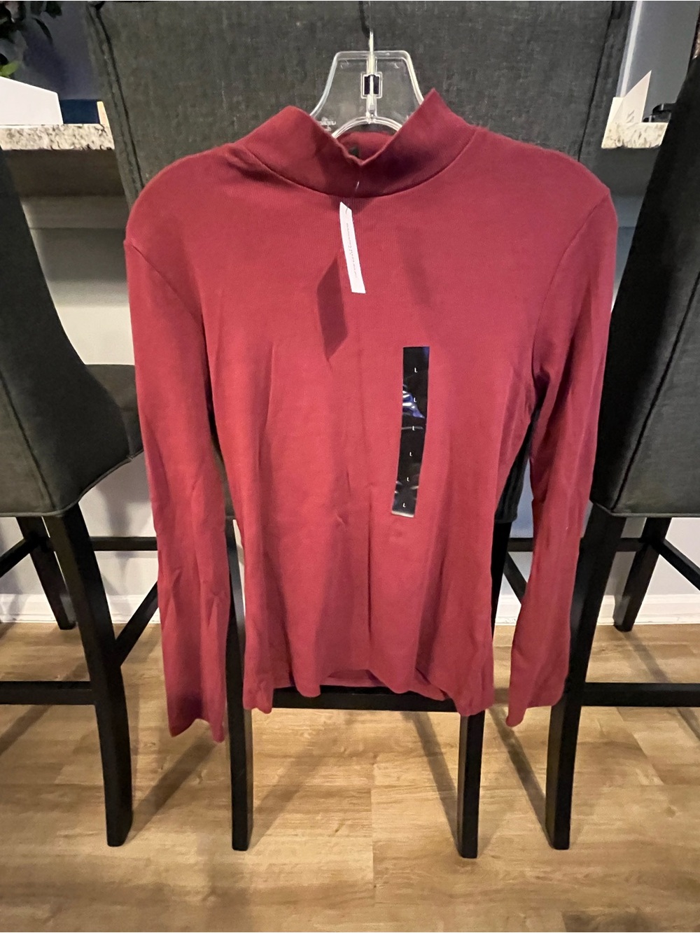 Banana Republic Women's Mock Neck Sweater in Burgundy